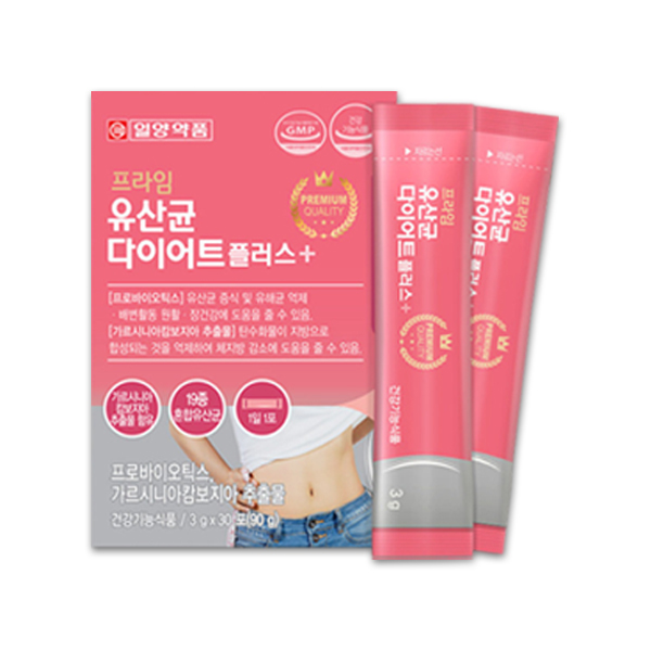 일양약품 프라임 유산균 다이어트 30포 1개월분 가르시니아캄보지아 장밸런스 체지방감소