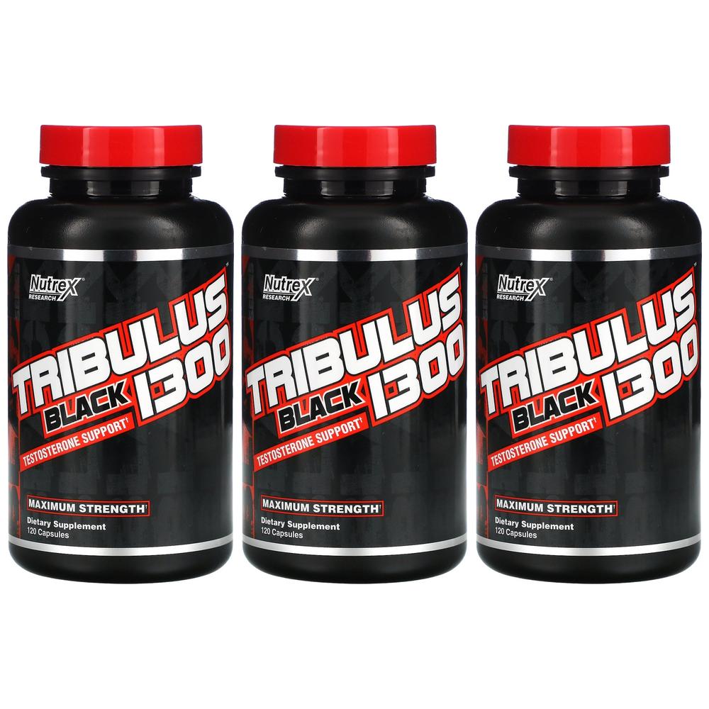 (2+1) 뉴트렉스리서치 <b>트리뷸러스 블랙</b> 남가새 추출물 <b>1300</b>mg 120캡슐