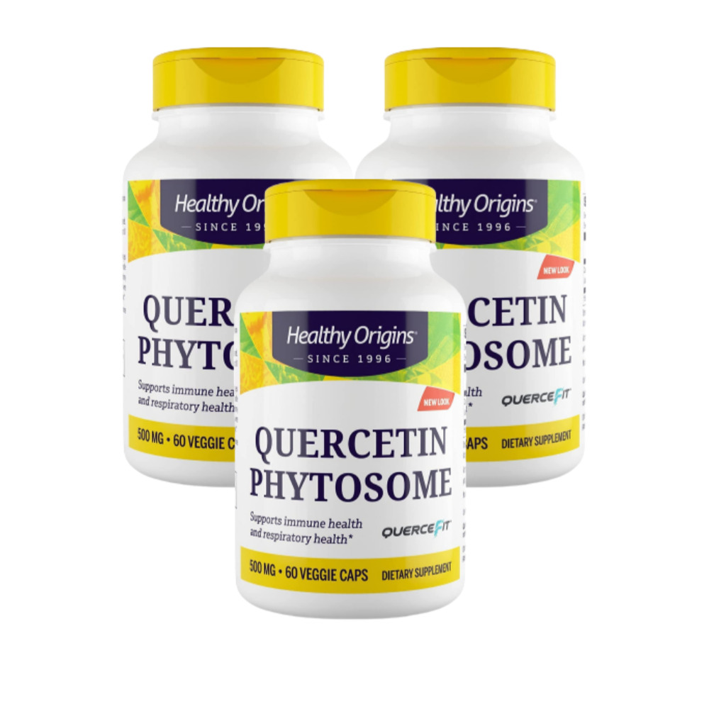 퀘르세틴 파이토솜 Quercetin Phytosome 500 mg, 베지 캡슐 60정 3팩