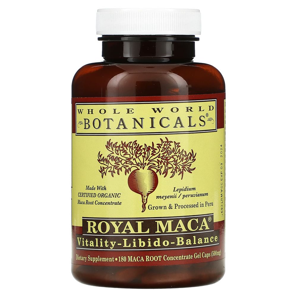 홀 월드 보타니칼 <b>Royal Maca</b> 250mg 젤 캡슐 180정