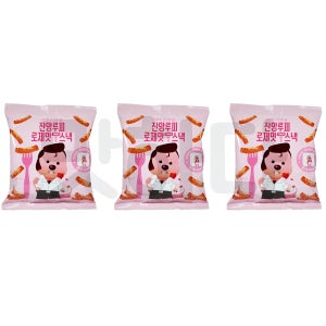 잔망루피 로제맛 떡볶이 스낵 80g 3개 띠부실과자 간식거리