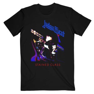 공식 JUDAS PRIEST 주다스 프리스트 Stained Class Purple Mixer 반팔 티셔츠