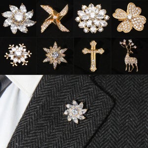 정장 배지 브로치 뱃지 배찌 금속 큐빅배지 핀버튼 33종