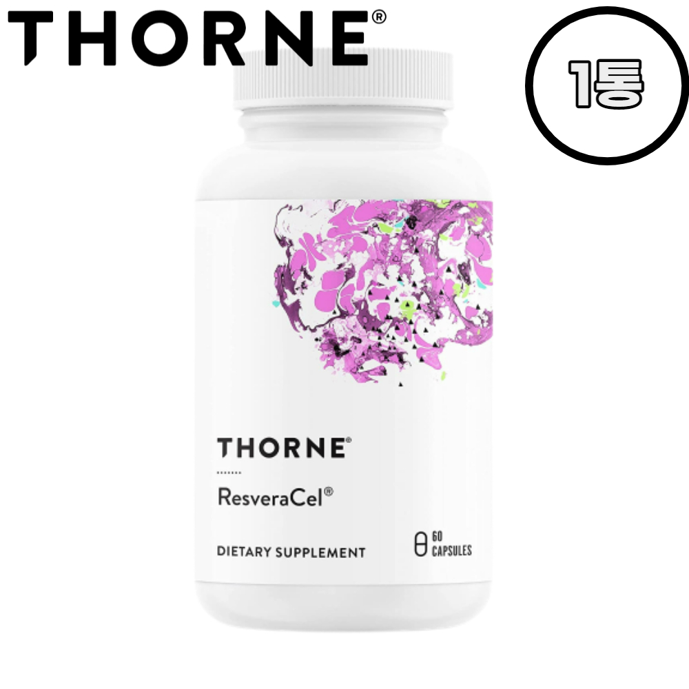 Thorne 쏜리서땡 쏜리서치 레스베라셀 <b>퀘르세틴 파이토솜</b> 레스베라트롤 60정 캡슐