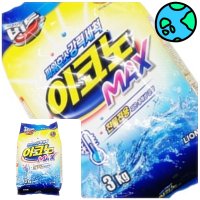 위천일 비트 찬물전용 이코노 MAX 3kg 파우치 세탁가루세제 고체세탁세제