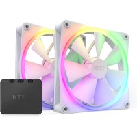 NZXT F140 RGB 팬 트윈팩 컨트롤러 포함 140mm 화이트