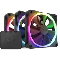 NZXT F120 RGB 트리플팩 컨트롤러 포함 120mm 블랙