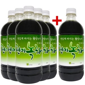 5+1 홍치마 대용량 현미녹차 진한 고농축 원액 액상 말차 엑기스 950ml 다홍치마