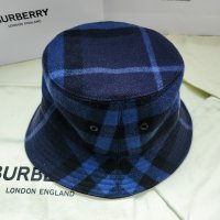 [확보상품] BURBERRY 버버리 체크 울 캐시미어 버킷햇 80504291