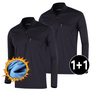 2장 국내생산 피치기모 스판 티셔츠 작업복 등산복 남성 정비복 긴팔 상의 아라곤