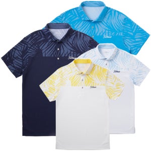 타이틀리스트 골프웨어 보타니카루무늬 블럭 반팔셔츠 TSMC1924