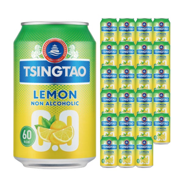 칭따오 0.0 논알콜릭 레몬 330ml, 24개