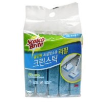 3M 스카치브라이트 욕실청소 크린스틱 수세미 리필 5P