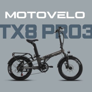 [완조립퀵] 모토벨로 TX8 프로3 블랙 PAS 접이식 전기자전거 48V 500W 15Ah