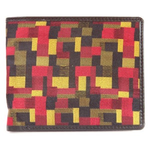 명품 실크 중지갑(조각보문양) 민속 남자 지갑