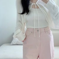 Bome pink cotton pants 연핑크 팬츠