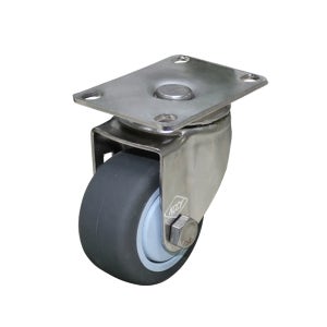 경량용스텐캐스터 3인치 회색고무 볼베어링타입 올스텐캐스터 고탄력바퀴