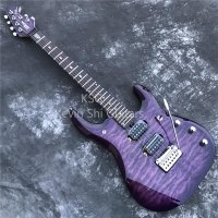 입문용기타 통기타 추천 미니 여행용 기타 입문용기타추천 Ernie ball Music Man John Petrucci JP6 일렉트릭 기타 투명 마무리 음악 남자 무료 배송