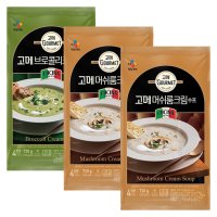 깊고 진한 풍미 씨제이 고메 머쉬룸크림 브로콜리크림 수프 혼합 12팩 (Costco)