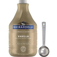 Ghirardelli 바닐라 소스 시럽 87.3온스 2.47kg 병 각인 스푼 포함