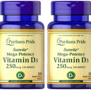Puritans Pride 비타민D3 10000IU 200정 비타민디3 결핍 부족