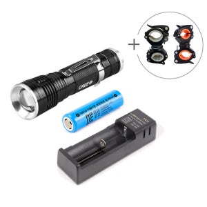 듀라맥스 미니줌세트 T6 LED 캠핑등 랜턴 자전거전조등