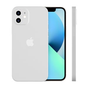 제트스킨 지문방지 나노슬림 생폰 케이스 반투명 매트 무광 화이트, 아이폰12 미니