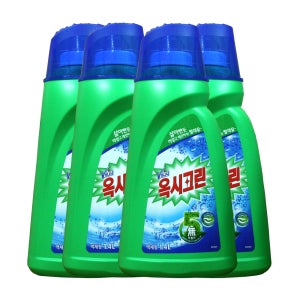 옥시크린 표백제 1.4L 리퀴드 4개 찌든때 세탁세제 흰옷빨래세탁