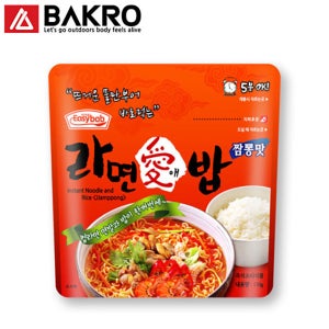 전투식량 비상식량 간편식 라밥 라면애밥 짱뽕맛 캠핑간편식 발열 비발열