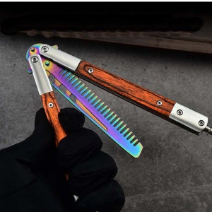 트레이닝 전술나이프 연습용 발리송 RAINBOW, 스테인레스 고급스러운