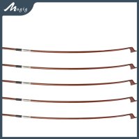 첼로 활 Mugig 5pcs brazilwood 라운드 스틱 44 빈 양모 그립 unfished