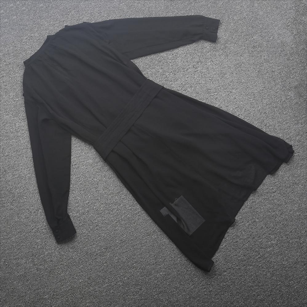 가벼운 원피스 모 란미 특가 봄 브이넥 레이스 프릴