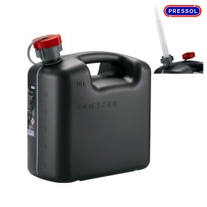 PRESSOL 연료통 GRAY 10L (주입호스내장/게이지창) 석유통 기름통 휘발유통 말통