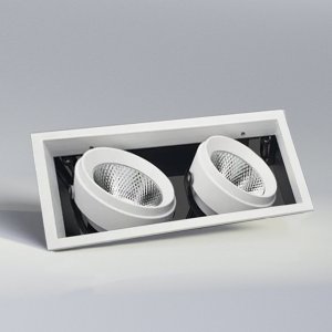 황제라이팅 LED 250x120mm 사각 멀티 2구 다운라이트 매립등 매입등 EL4442