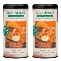 더리퍼블릭오브티 디카페 살구차 복숭아 블랙티 홍차 허브차 The Republic of Tea Apricot Decaf Tea 50티백 2팩