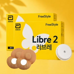 프리스타일리브레2 2개(28일분) 연속혈당측정기 센서 관리 알람 무채혈 1형당뇨 임신성