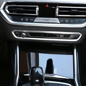 BMW 3시리즈 센터오디오 테두리 순정형 실버 카본 포인트 커버 몰딩 G20