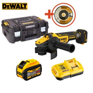 디월트 20V FLEXVOLT Advantage 125mm 그라인더 속도조절가능 DCG409VSX1 3.0Ah 배터리 1개 세트
