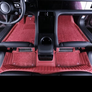 포르쉐 카이엔 마칸 파나메라 타이칸 전용 프리미엄 1단 카매트 바닥매트 레드