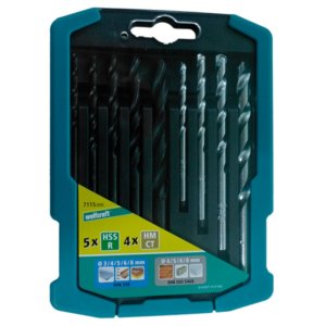 울프크래프트 금속/석재비트세트 (9pcs) (7115000) 절삭공구 DIY