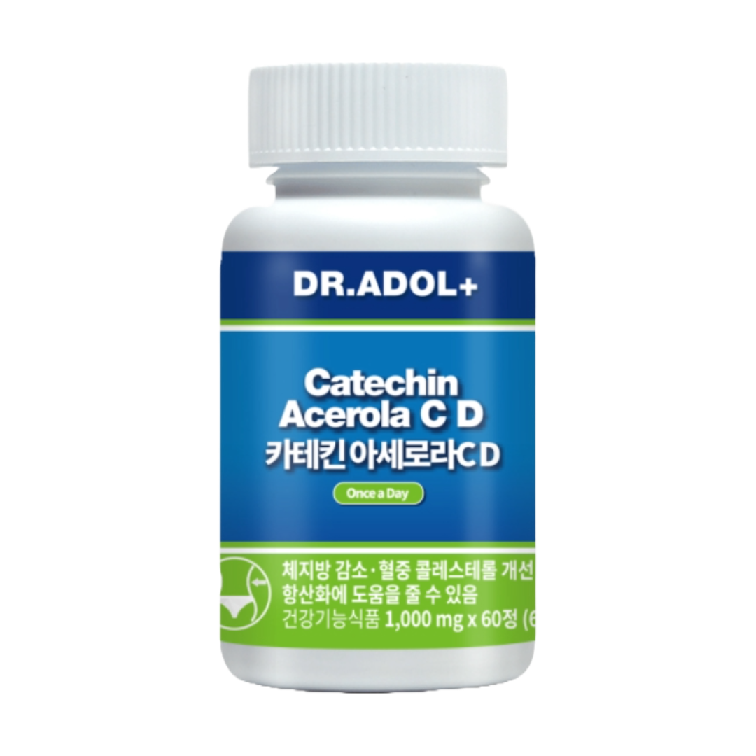 닥터아돌 <b>카테킨아세로라CD</b> 체지방 내장지방 1000mg 1개월 1박스