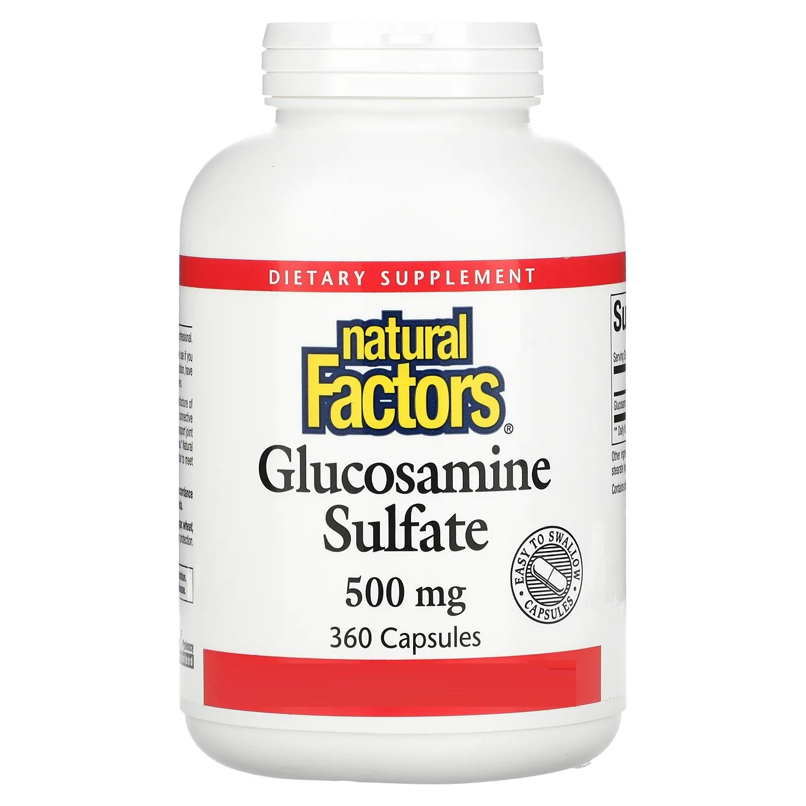 네추럴팩터스 <b>Glucosamine</b> Sulfate 500mg 360캡슐