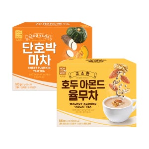 [녹차원] 호두아몬드율무차 30스틱 + 단호박마차 30스틱
