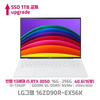 LG그램 16ZD90R-EX56K SSD 1TB 교체 장착