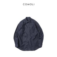 코모리 COMOLI 23SS 데님 코모리 셔츠 네이비 X01-02004