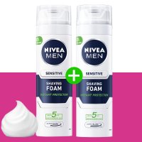 센스티브 쉐이빙폼 200ml NIVEA풍부한 거품 면도크림 x2개