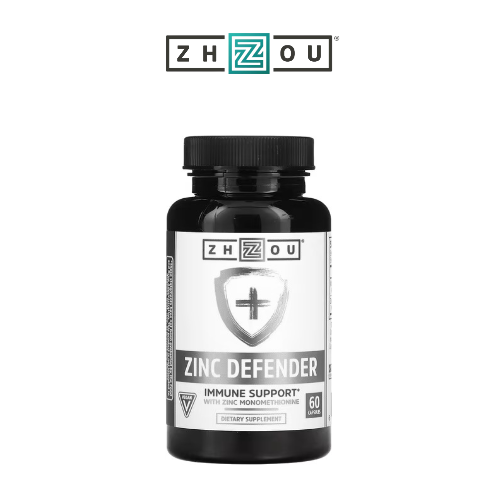 Zhou Nutrition <b>아연</b> 30mg 60캡슐 비타민B6 징크모노메티오닌 함유