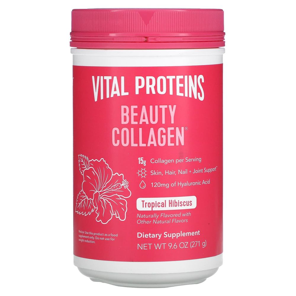 Vital Proteins 뷰티 <b>콜라겐 트로피칼 히비스커스</b> 271g (9.6oz)