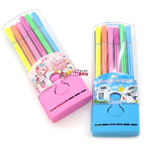 3500 12색 키다리 싸인펜 세트 1P (블루/랜덤)