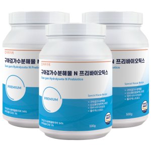 자주가게 구아검가수분해물 프리바이오틱스 500g x 3개
